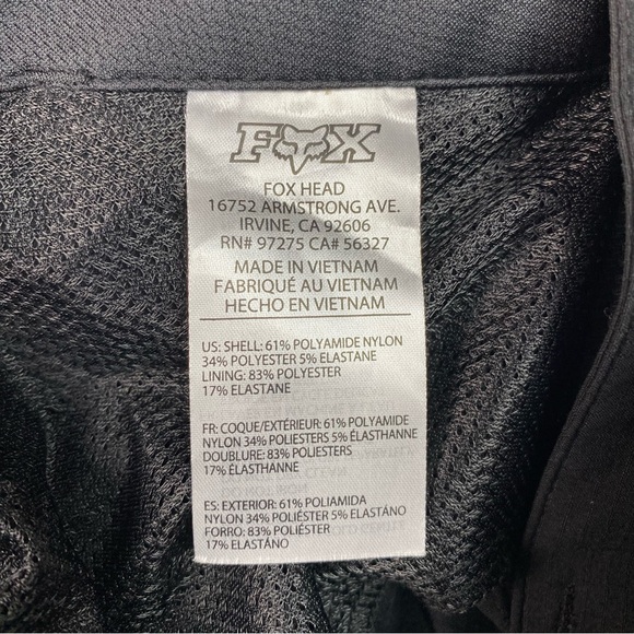 Fox Racing Ranger Shorts Men's Size 40 Black MTB Mountain Bike Cycling Stretch - Picture 10 of 10